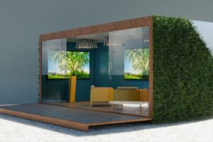 sustainable in-store experience with biophilic retail design and nature-integrated environment